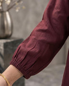 Burgundy Bloom 2-Piece Suit