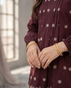 Burgundy Bloom 2-Piece Suit